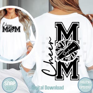 チアママ2025 SVG: パーソナライズされたチアリーディングデザイン（デジタルダウンロード）