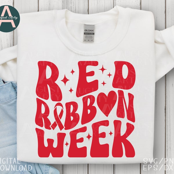 Red Ribbon Week Svg,Mental Health Svg,Red Ribbon Week Awareness Svg,Drug Free Svg,Red Ribbon Svg,Go Red For Heart Health Svg,February Month