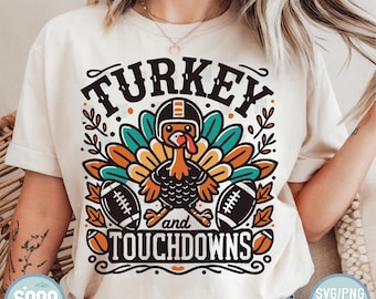 Turquia Futebol SVG: Design de Jogo de Ação de Graças (Download Digital)
