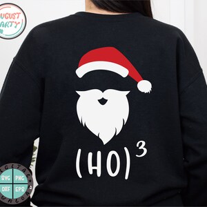 Drogi Święty Mikołaju Ho Cubed Svg, Ho Ho Ho SVG, Ho3 Santa, Czapka Świętego Mikołaja SVG, Boże Narodzenie SVG, Koszulka świąteczna, Clipart Świętego Mikołaja, Plik do cięcia