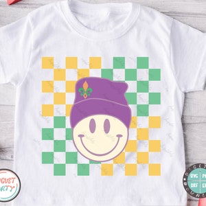 Garçon Mardi Gras Svg, Svg Groovy Mardi Gras mec, Svg pour tout-petits, Happy Kids Mardi Gras, chemise Mardi Gras, fichiers pour Cricut, Silhouette