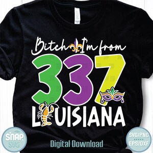 Funny Mardi Gras Louisiana SVG: fleur-de-lis, langoesten (digitale download) afbeelding 2