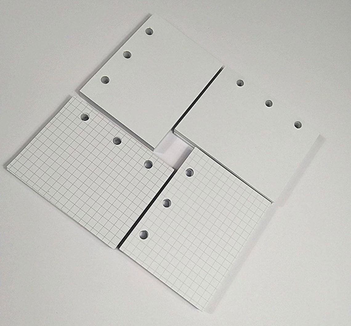 Blank refill 3 ring binder refills paper Loose leaf paper Etsy