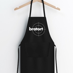 Unisex apron, barbecue apron, cooking apron with roasting place print - perfect for the kitchen, grill and BBQ - great gift for fans!