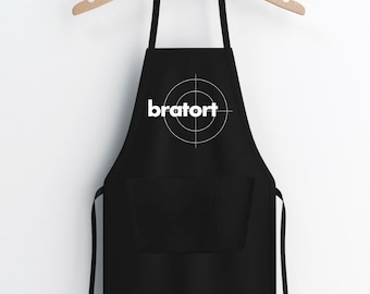 Unisex apron, barbecue apron, cooking apron with roasting place print - perfect for the kitchen, grill and BBQ - great gift for fans!