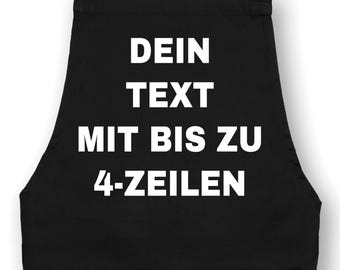 Personalized unisex apron with your desired text – Ideal for cooking, grilling and BBQ – Great gift for amateur cooks