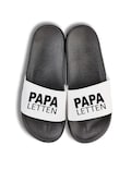 Statement Papa Letten – Unisex flip-flops, slippers, beach sandals, funny print gift for dad