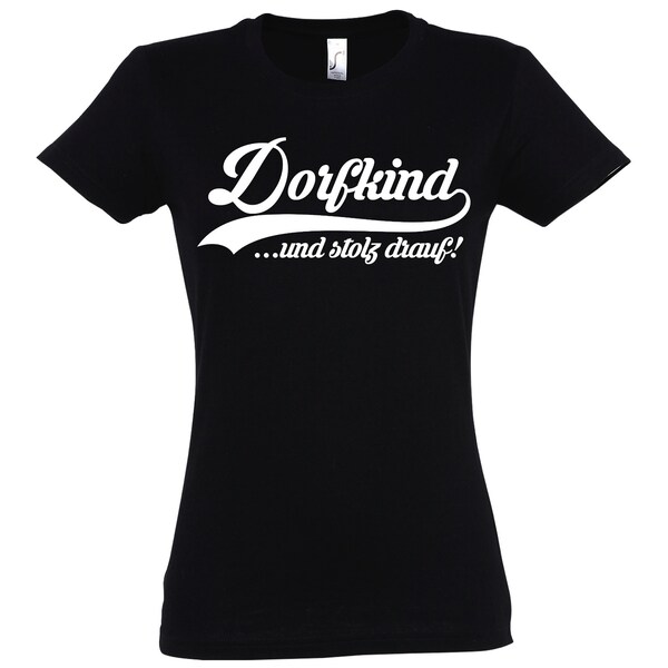 Gemütliches Dorfkind T-Shirt für Damen - Landleben inspiriertes Design - Ideales Geschenk zu Ostern, Muttertag