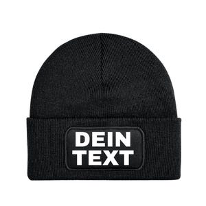Sombrero de gorro personalizado Sombrero de invierno Imprimir Hombres Mujeres Sombrero de punto con su texto Regalo Sombrero de lana Hombres y Mujeres Texto deseado