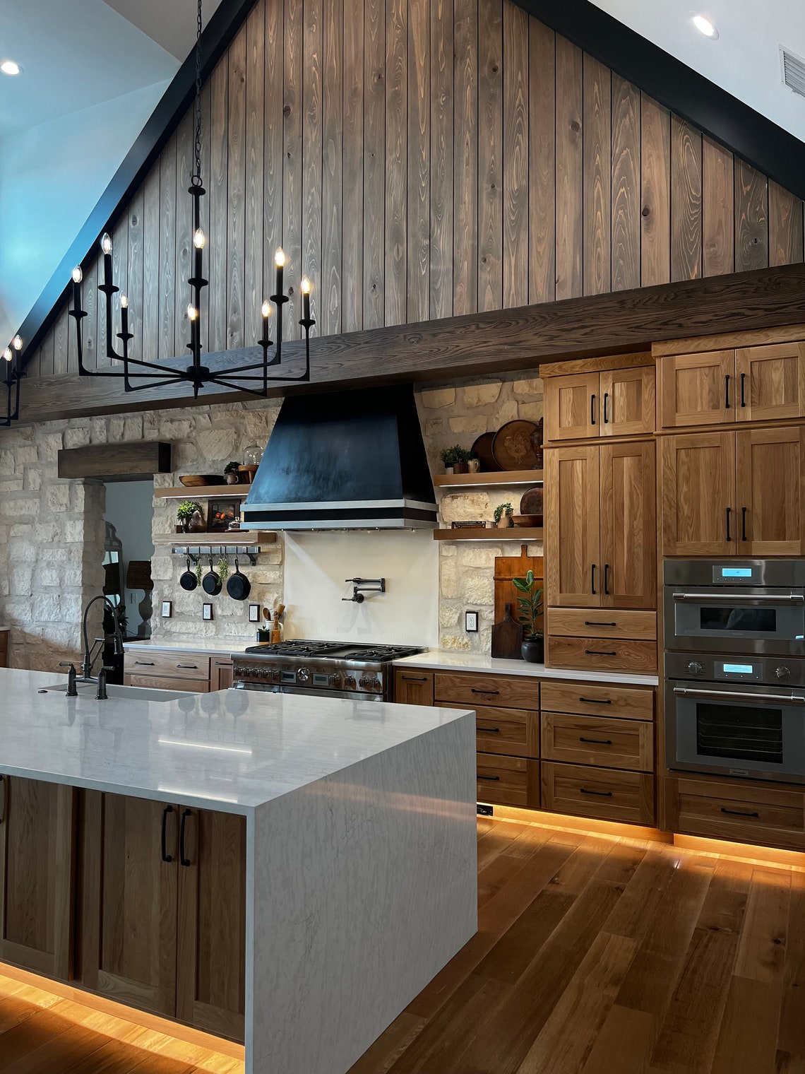 Custom Zinc Range Hoods - Modern Angle - Etsy