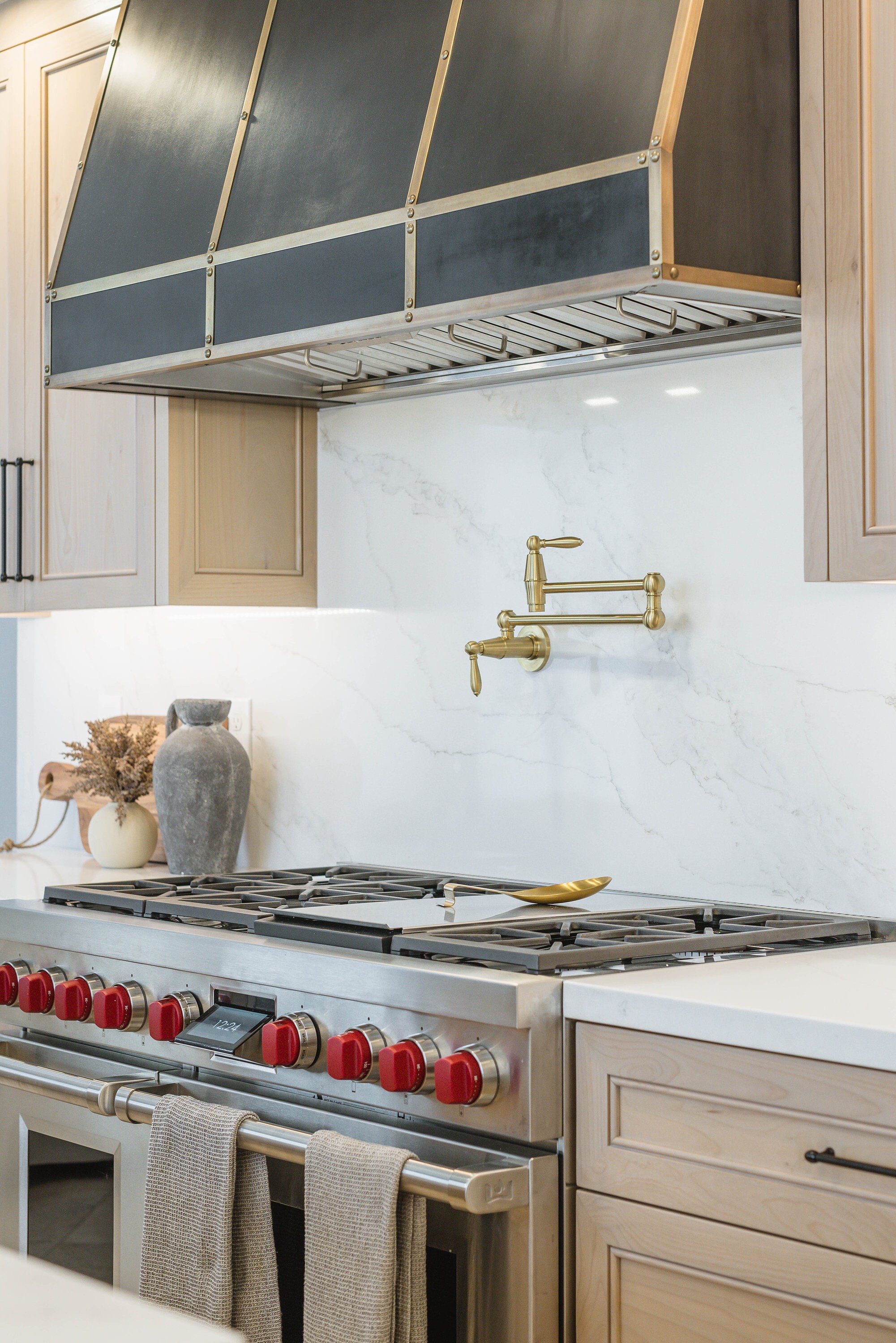 Custom Zinc Range Hoods - Modern Angle - Etsy