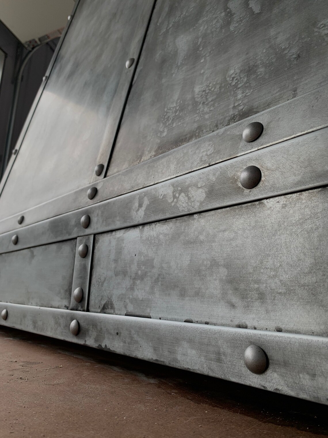 Custom Zinc Range Hoods - Modern Angle - Etsy