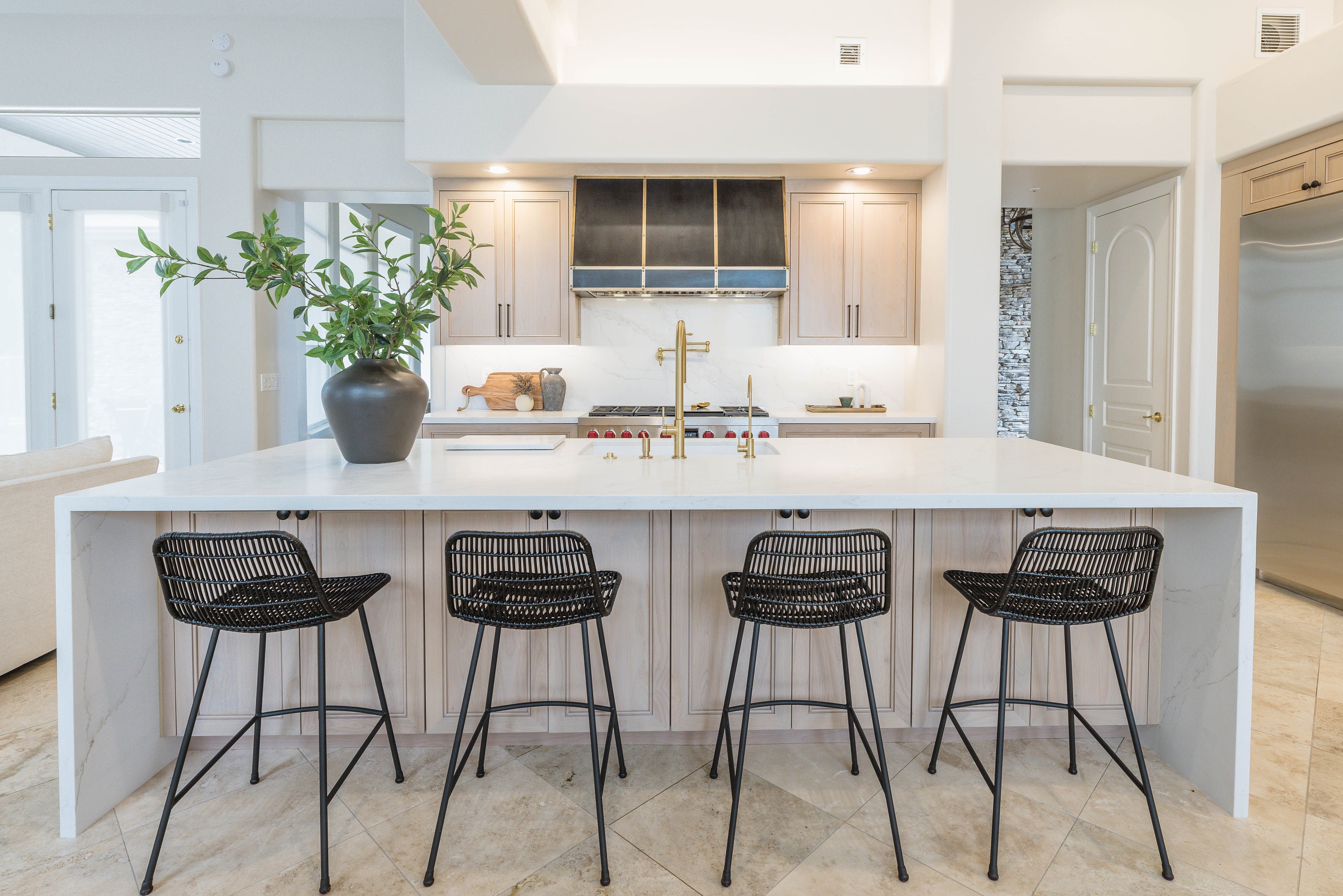 Custom Zinc Range Hoods - Modern Angle - Etsy