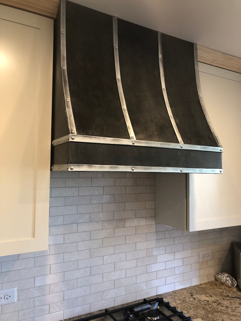 Custom Zinc Range Hoods Single Curve Etsy