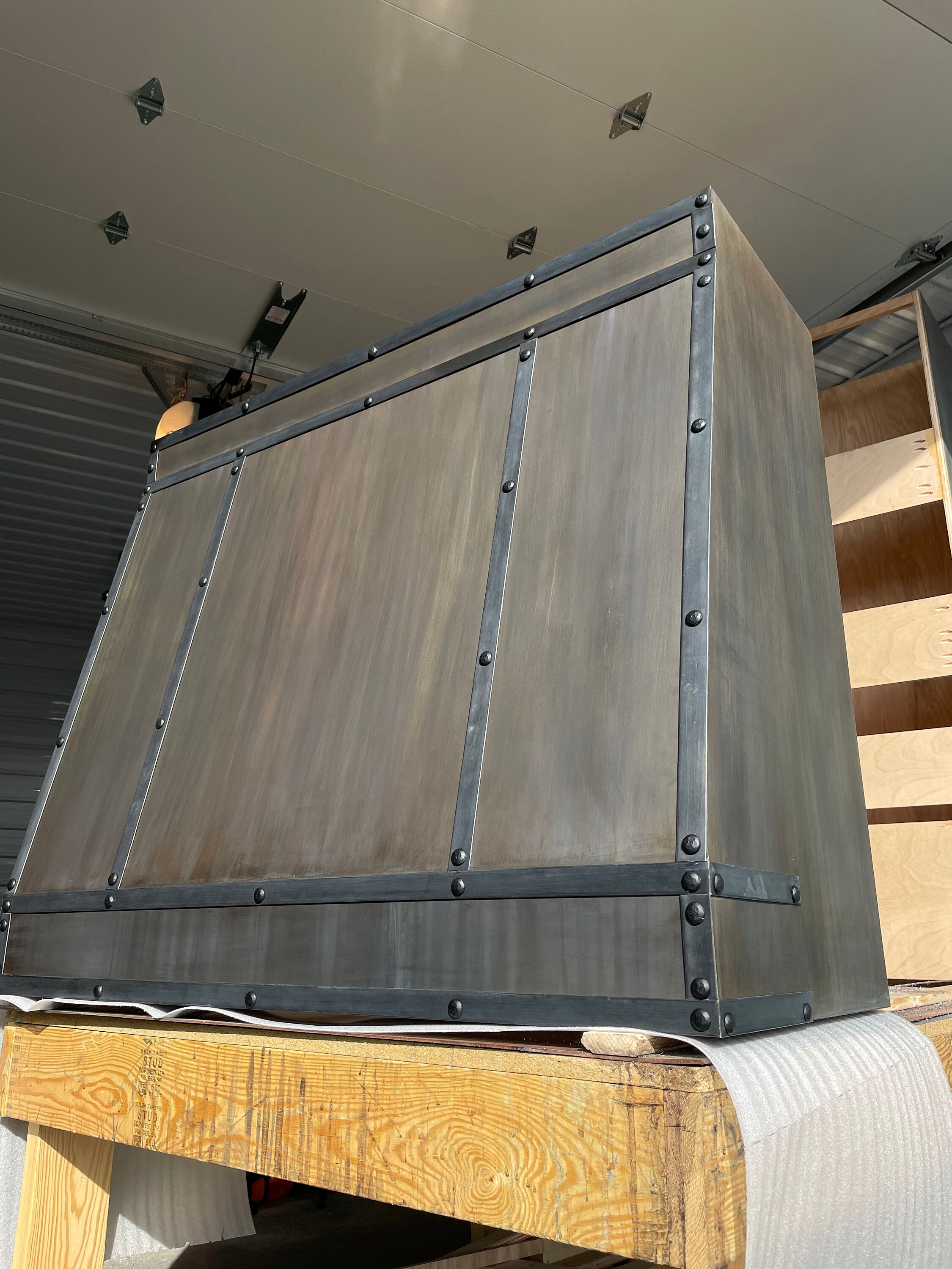 Custom Zinc Range Hoods - Modern Angle - Etsy