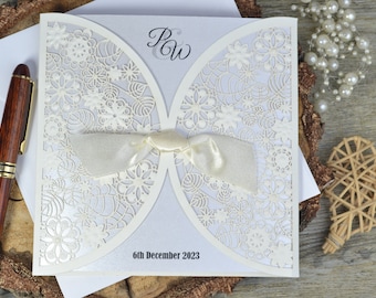 Laser Cut Wedding Invitation