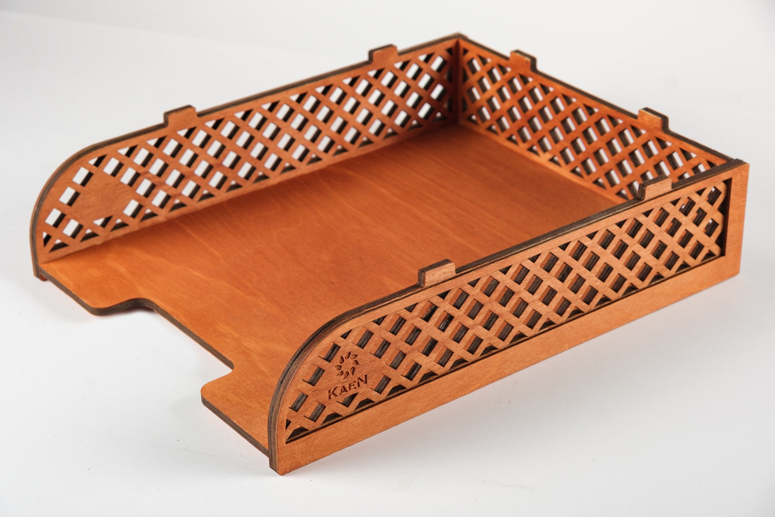 Letter tray wooden Desk organization Stackable paper tray Etsy