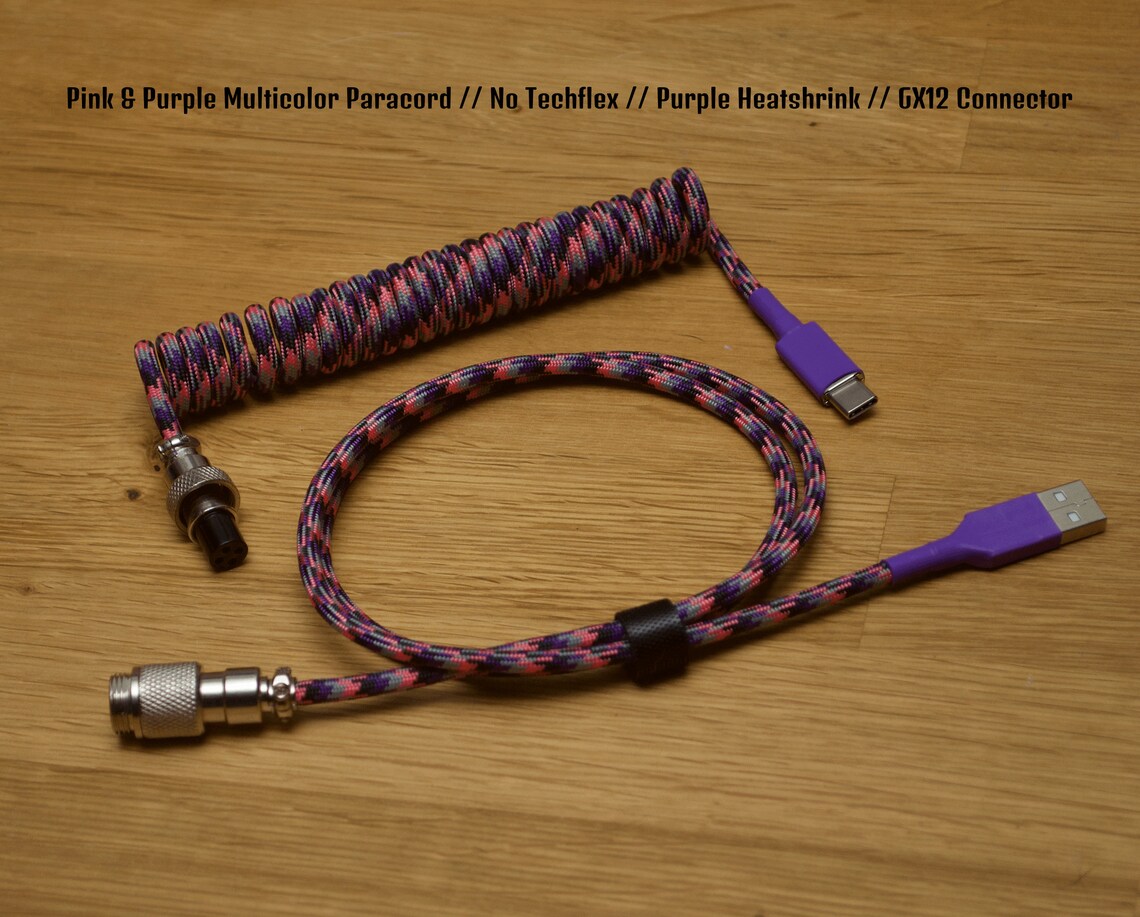 Custom Coiled Keyboard Cable Etsy