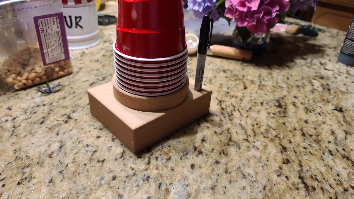 Solo Cup Holder With Marker Slot Etsy UK
