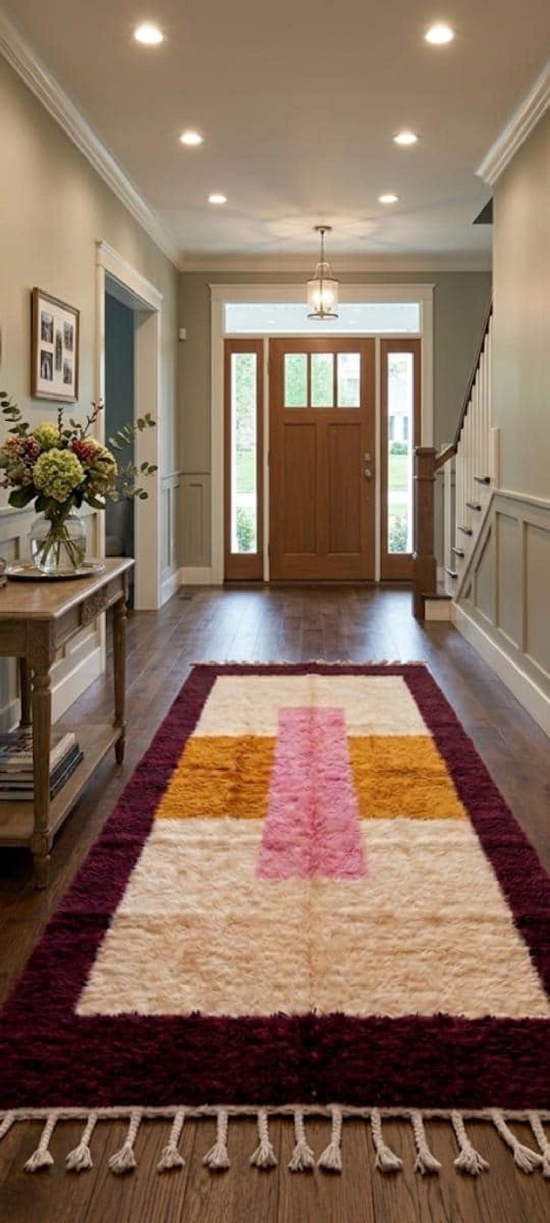 Entryway Warmth Rug Berber Runner Rug: Handmade Moroccan Home Decor ...