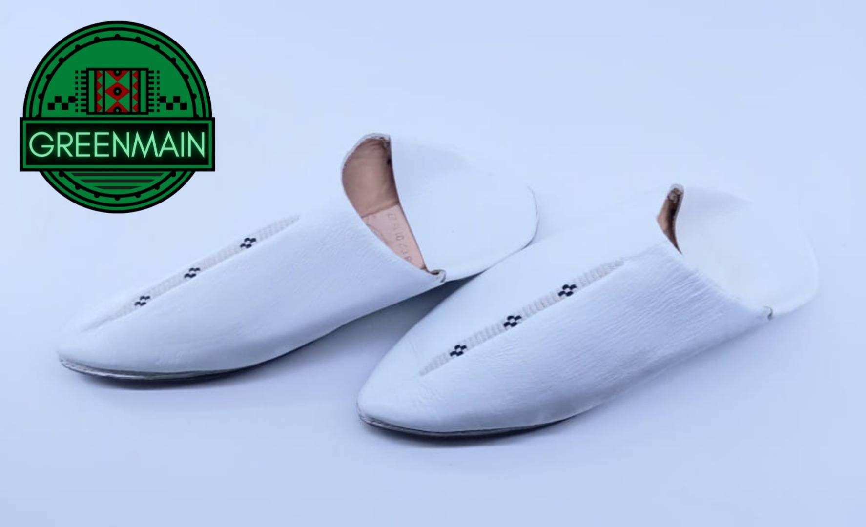 Slippers Babouche Blanche Femme Unisex Babouches