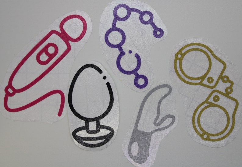 Sex Toy Vinyl Sticker Decal Set