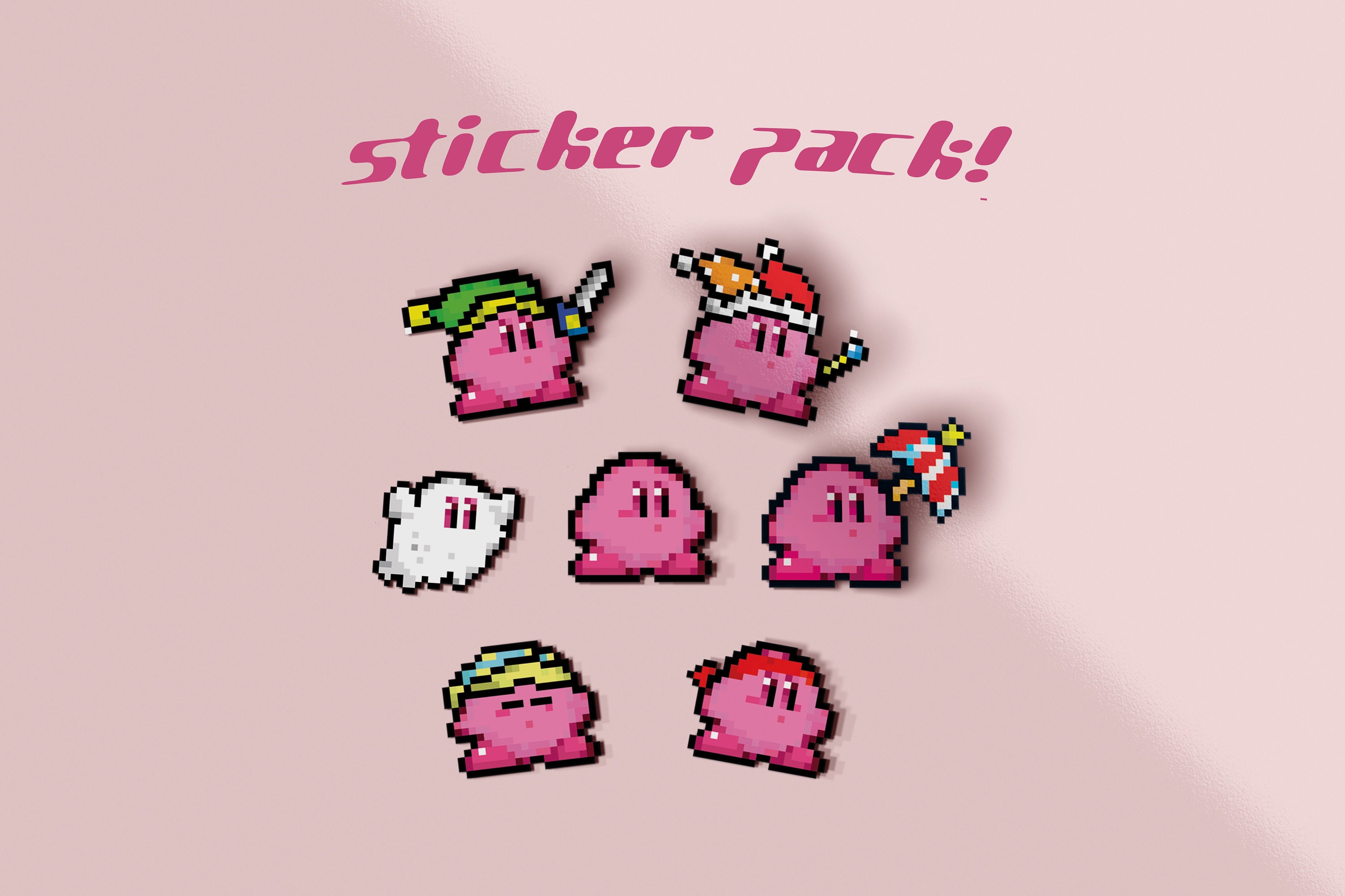 Kirby Pixel Art Etsy