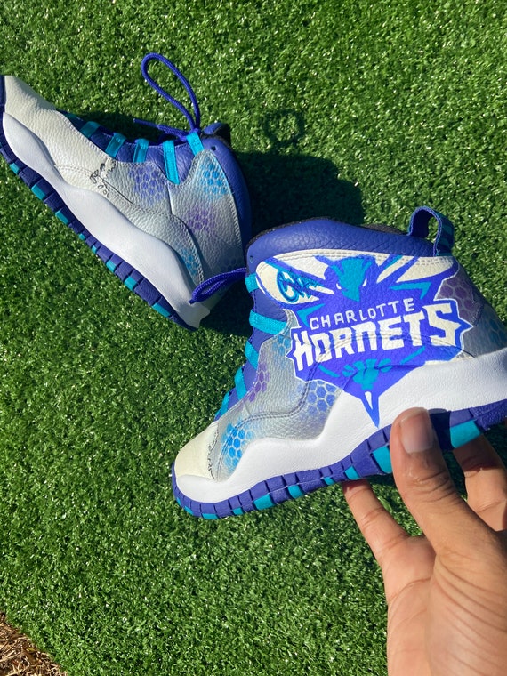 Charlotte Hornets Jordan 10 Customized 