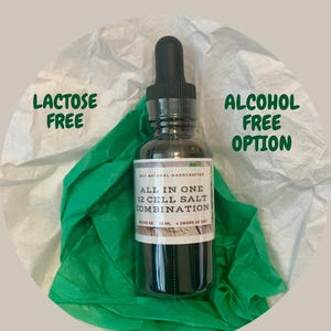 12 Basic Cell Salt Combination. 12 in 1 cell salt combo. Cell salts lactose free. Alcohol free colloidal silver option