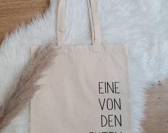 Cotton bag - shopping bag "one of the jutes"