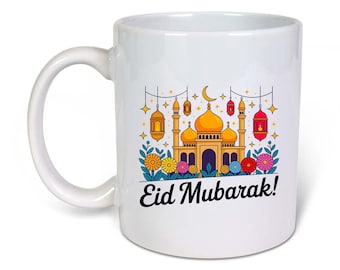 Eid Mubarak - Eid Mug- Ceramic-11oz Coffee Mug-Funny Novelty Gift Idea