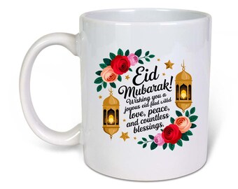 Eid Mubarak - Eid Mug- Ceramic-11oz Coffee Mug-Funny Novelty Gift Idea