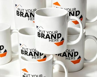 Company Branded Logo Mugs | Bulk Order for logo mugs personalised 11oz mugs
