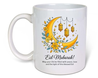 Eid Mubarak - Eid Mug- Ceramic-11oz Coffee Mug-Funny Novelty Gift Idea