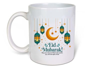 Eid Mubarak - Eid Mug- Ceramic-11oz Coffee Mug-Funny Novelty Gift Idea
