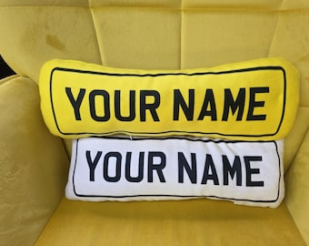 Personalised Plush Pillow Plates-Novelty Gift Idea-Eid Gift-Christmas gift-Car Gift-Gift For Her-Gift for Him