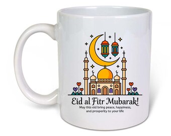 Eid Mubarak - Eid Mug- Ceramic-11oz Coffee Mug-Funny Novelty Gift Idea