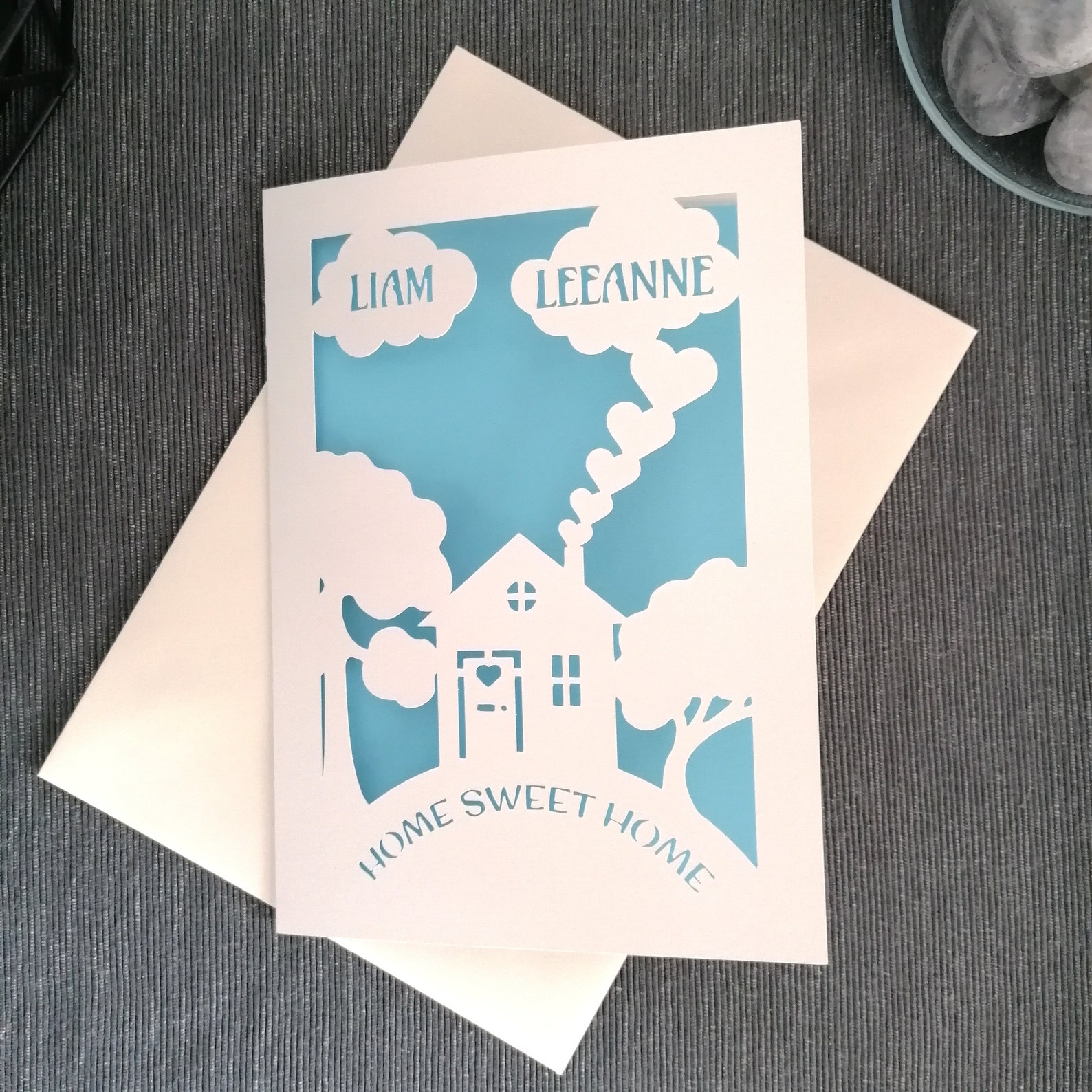 Personalisierte Karte Home Sweet Home Card neue HomeKarte Etsy.de
