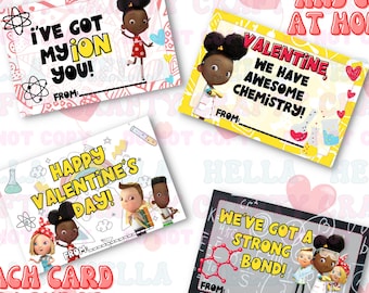 DIGITAL Ada Twist Scientist Valentine Cards, Ada scientist birthday, Ada Scientist decorations, Science birthday, Valentines day