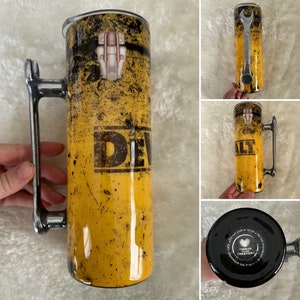 20oz Wrench Tumbler Yellow Tool Box