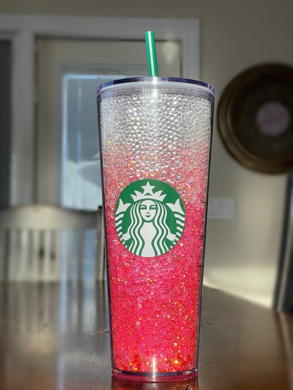 Rhinestone Filled Authentic Starbucks Venti Tumbler
