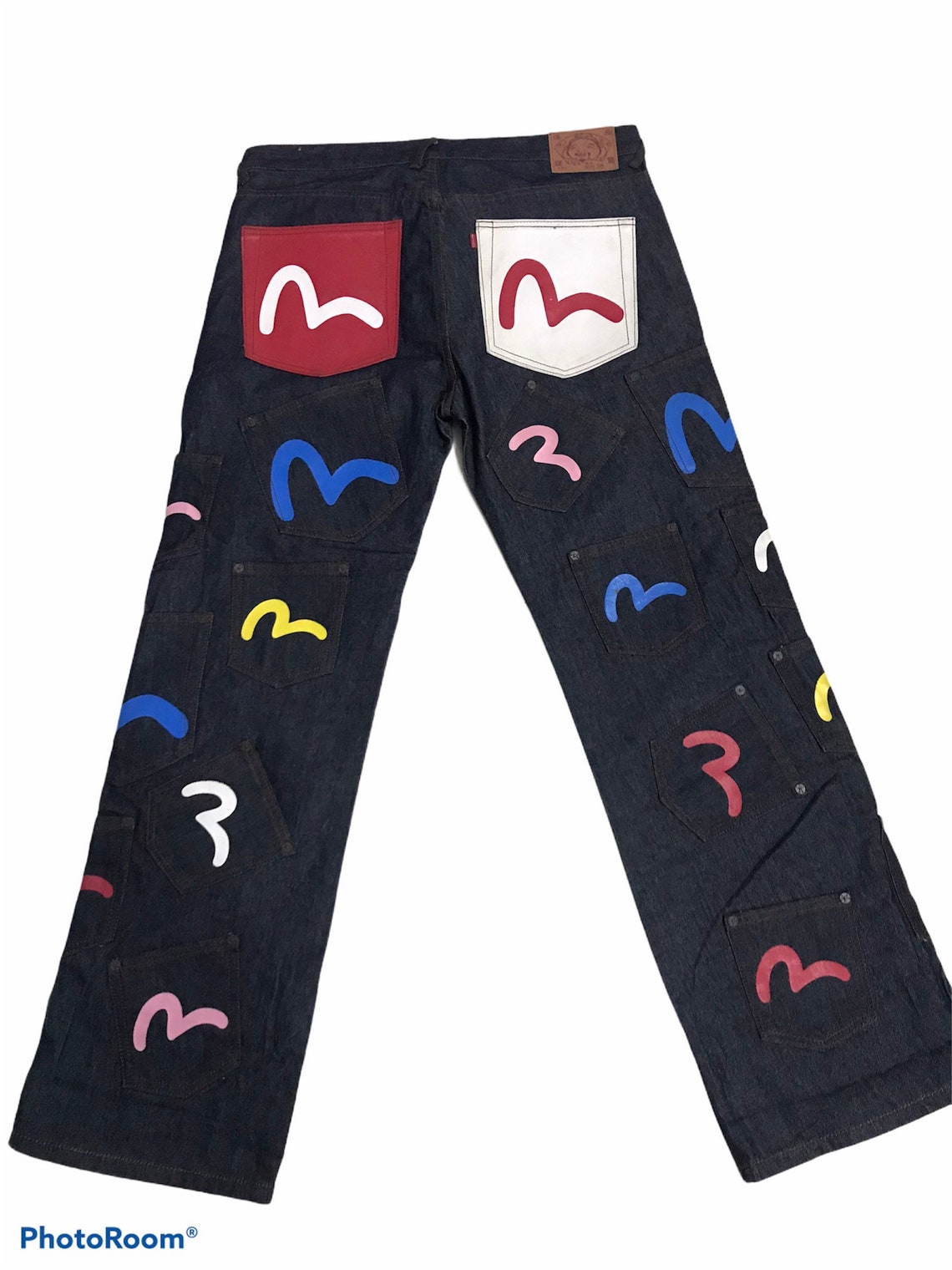 Evisu Multi Pocket Jeans Japanese Brand Kenye West Etsy