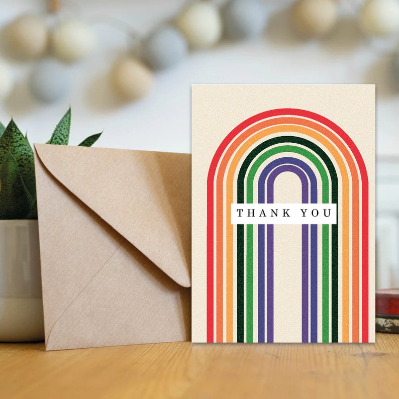 Thank You Cards Multipack With Envelopes 12/24/48 Geeting Etsy