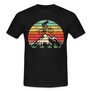 Mountain Bike Mountains Nature Retro Vintage Style T-Shirt
