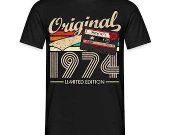 50.Geburtstag Original 1974 Limited Edition Retro Kassette Geschenk T-Shirt