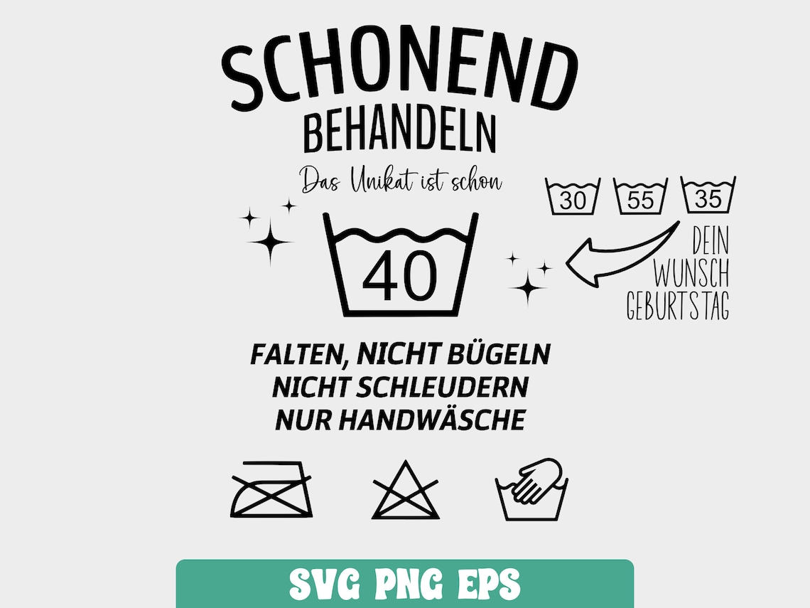Geburtstags Design Plotter Datei im SVG PSD EPS Format. Schonend