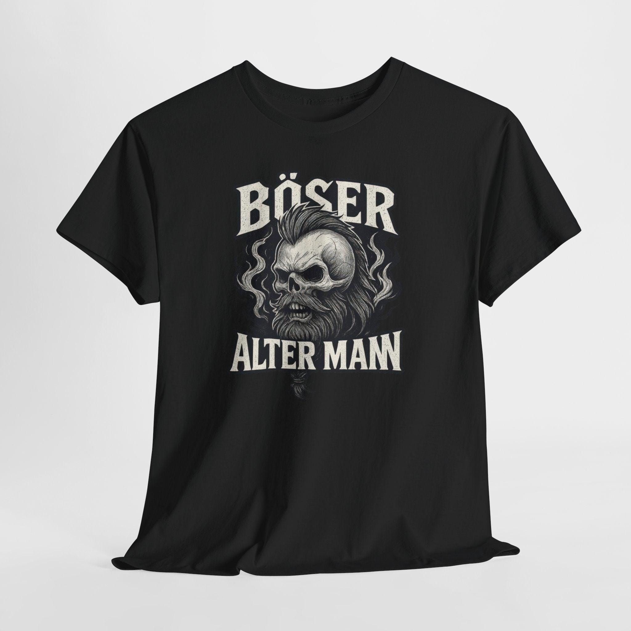 MAKAYA Damen T-Shirt 'Böse Alte Frau' - Totenkopf Motiv Oversize