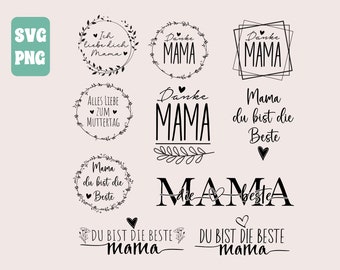 Mom plotter file SVG, plotter file birthday, the best mom SVG, happy mother&#39;s day, spring flower wreath