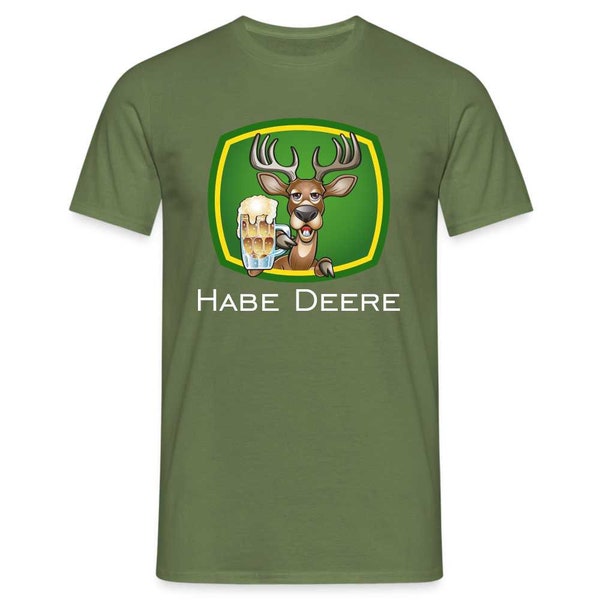 HABE DEERE Bier Parodie Lustiges Bauern Traktor T-Shirt
