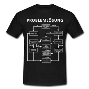 Problemlösung Logigram Shirt Witzig lustiges Geschenk T-Shirt Bild 1